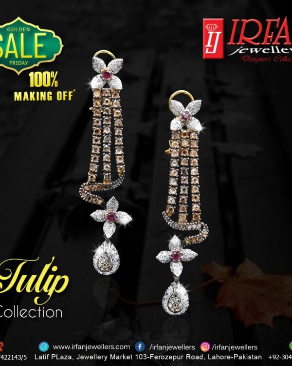 Gold Earring Design 0032