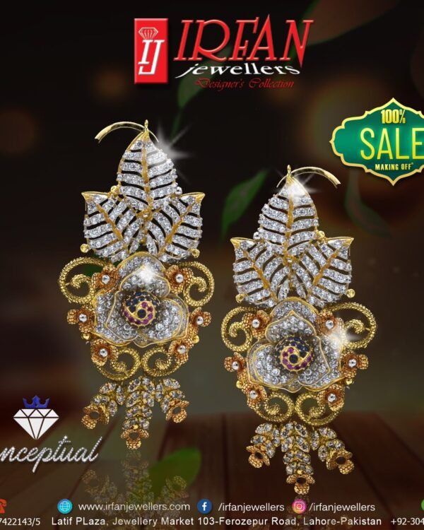 Gold Earring Design 0038