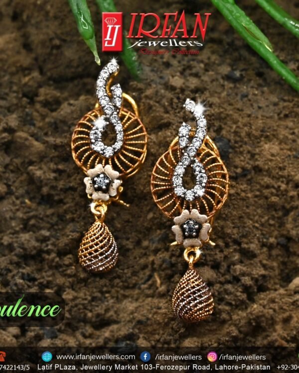 Gold Earring Design 0075