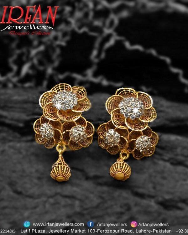 Gold Earring Design 0162