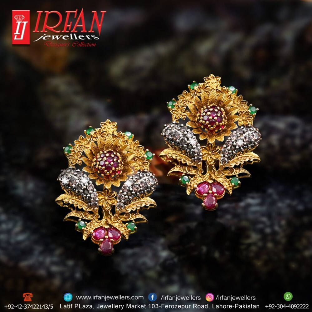 Gold Earring Design 0166