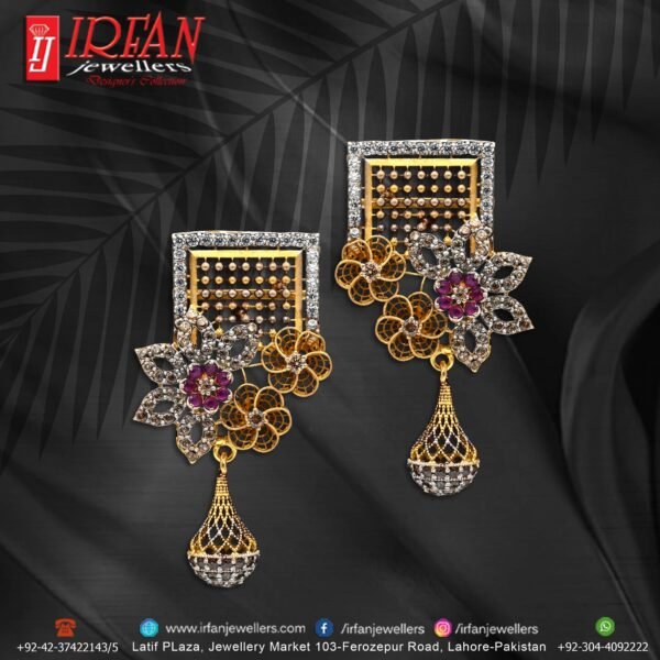 Gold Earring Design 0179