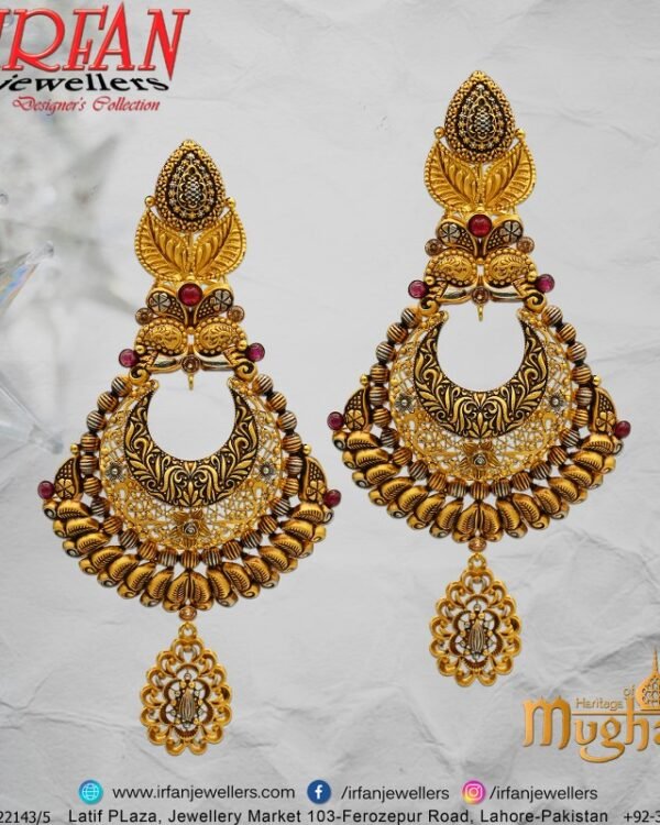 Gold Earrings Design 243