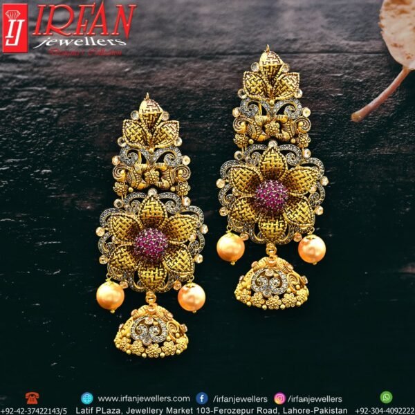 Gold Earrings Design 0234