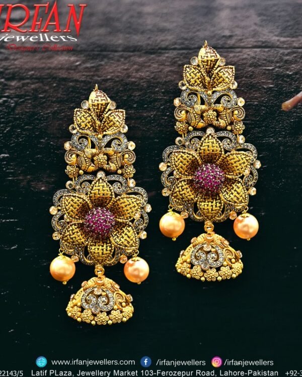 Gold Earrings Design 0234