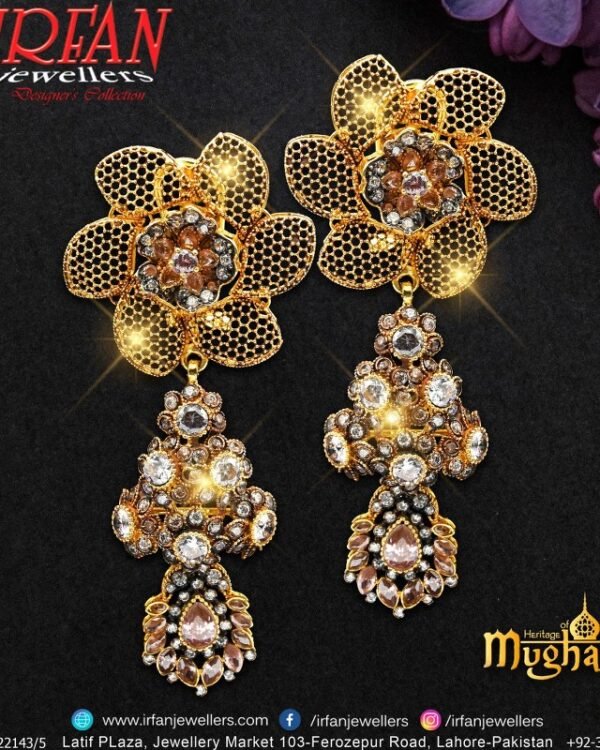 Gold Earrings Design 0240