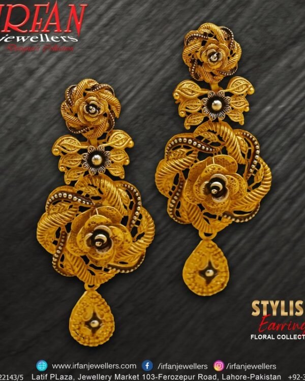 Gold Earrings Design 0242