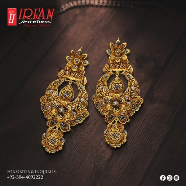 Gold Earrings Design 296