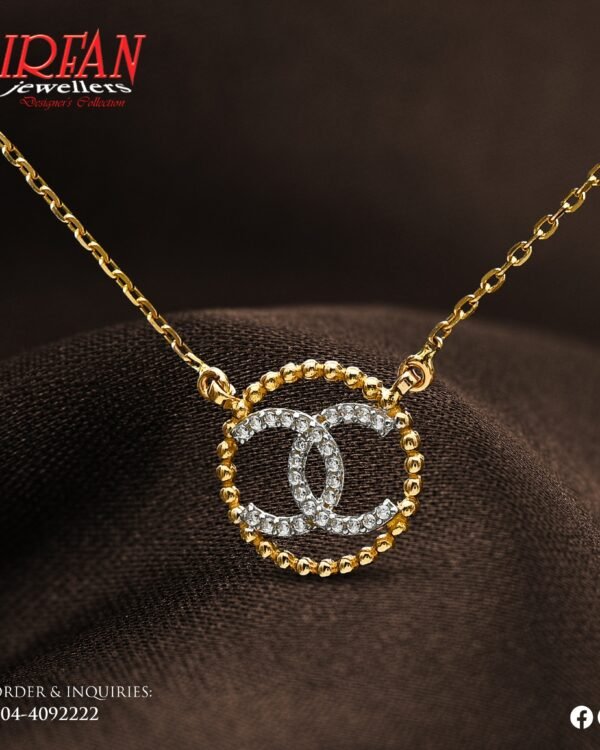 Gold Locket Design 004