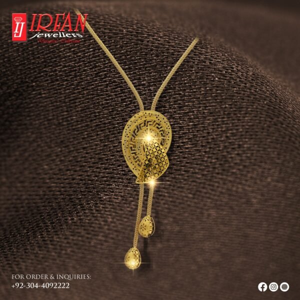 Gold Locket Design 007