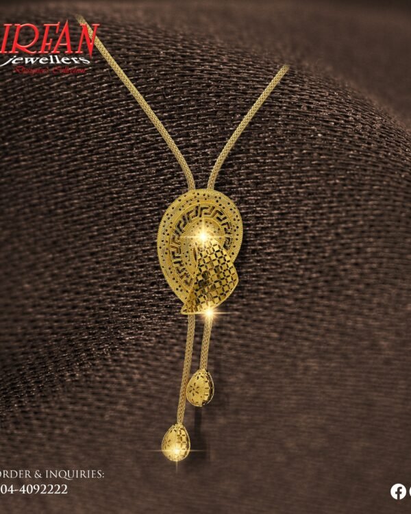 Gold Locket Design 007