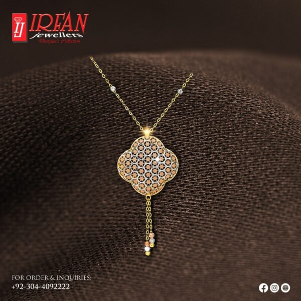 Gold Locket Design 008