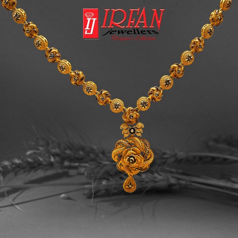 Gold Design necklace Set Design lahore